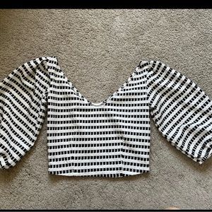 Zara Off The Shoulder Crop Top